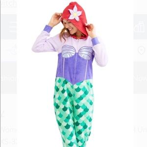 Ariel the little mermaid onesie costume